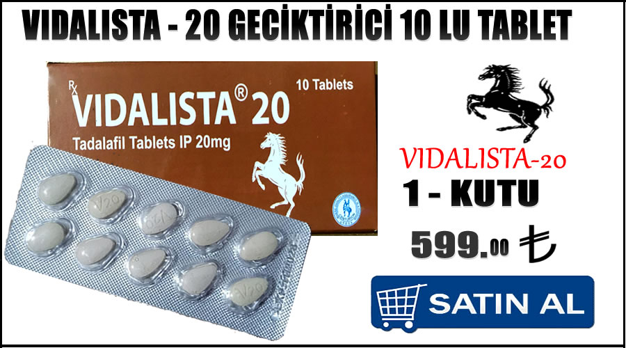 vidalista 20 mg satışı